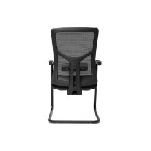 Zoom szánkótalpas tárgyalószék karfával, hálós háttámlával