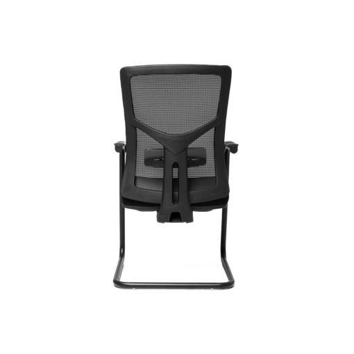 Zoom szánkótalpas tárgyalószék karfával, hálós háttámlával