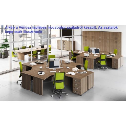 GS-160/160-J íróasztal (160 x 160 cm-es íves íróasztal)