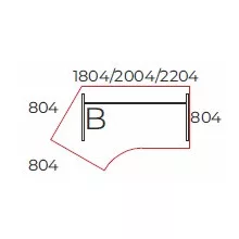 GS-220/110-B íróasztal
