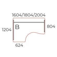 GI-200/120-B munkaasztal (200 x 120 cm-es operatív munkaasztal)