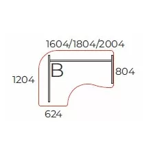 GE-180/120-B íves operatív asztal