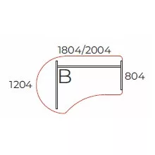 GG-200/120-B íróasztal 