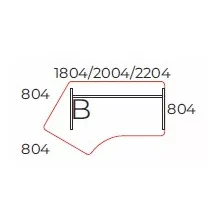 GZ-220/110-B íróasztal 
