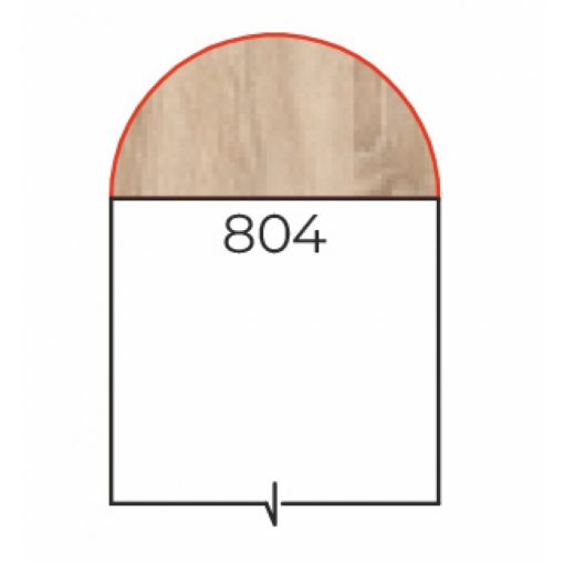 HE-40/180 sarokelem csőlábbal (Félköríves lezásróelem)