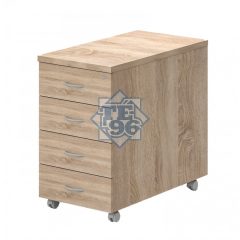   91-4F-FA, 4 fiókos konténer zárral, asztal magas kivitelben