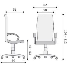 Wonder hálós forgószék