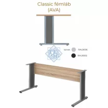 GI-160/110-J AVA fémlábas operatív asztal 160 x 110 cm-es méretben, jobbos kialakításban