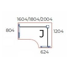 GA-180/120-J-AVA   "L" alakú számítógépes munkaasztal jobbos kialakítással, AVA fémlábbal
