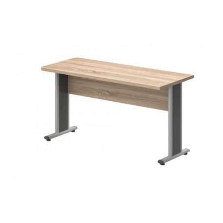 EK-160/62-AVA  Egy oldalon kerekített íróasztal AVA fémlábbal 160X 62 cm-es méretben
