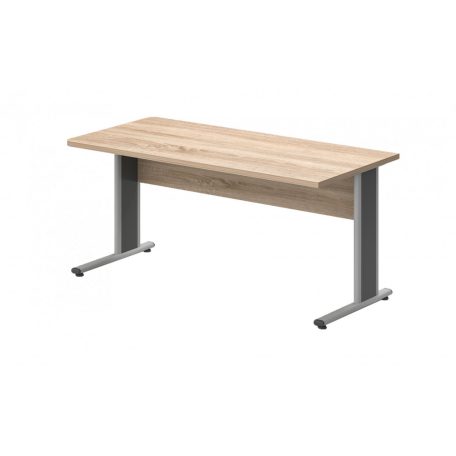EK-180/80-AVA  Egy oldalon kerekített íróasztal AVA fémlábbal 180X 80 cm-es méretben