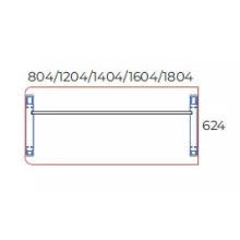 EK-80/62-AVA  Egy oldalon kerekített íróasztal AVA fémlábbal 80X 62 cm-es méretben