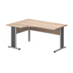 GA-180/120-B-AVA   "L" alakú számítógépes munkaasztal balos kialakítással, AVA fémlábbal