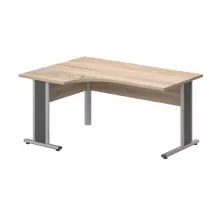 GA-200/120-B-AVA   "L" alakú számítógépes munkaasztal balos kialakítással, AVA fémlábbal