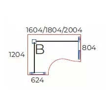 GB-160/120-B-AVA   "L" alakú számítógépes munkaasztal balos kialakítással, AVA fémlábbal
