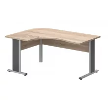 GC-180/120-B-AVA   "L" alakú számítógépes munkaasztal balos kialakítással, AVA fémlábbal