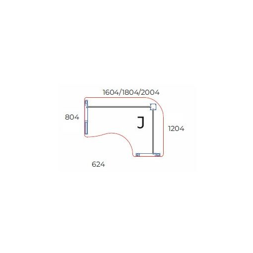 GE-160/120-J-AVA  L alakú asztal számítógépes munkavégzéshez AVA fémlábbal, 160 x 120 cm-es, jobbos kivitelben