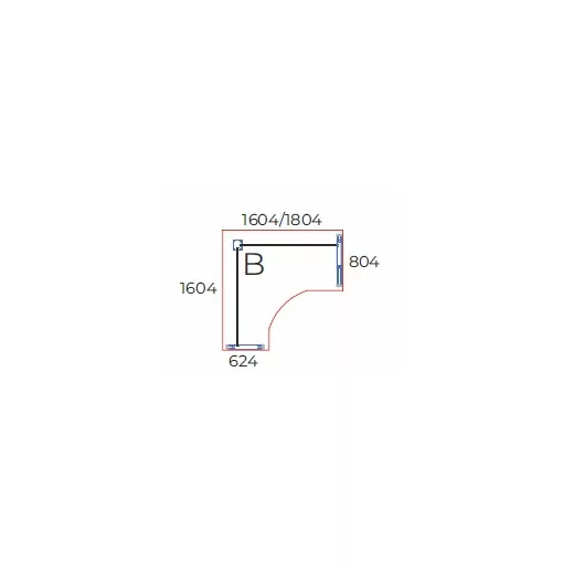 GS-160/160-B-AVA   "L" alakú nagyméretű sarokasztal balos kivitelben, AVA fémlábbal