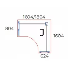 GS-160/160-J-AVA   "L" alakú nagyméretű sarokasztal jobbos kivitelben, AVA fémlábbal