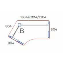 GZ-180/110-B-AVA   Minden sarkán kerekített operatív íróasztal AVA fémlábbal,180X110 cm-es méretben, balos kivitelben