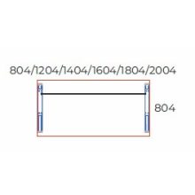 IS-120/80-AVA fémlábas íróasztal 120 x 80 cm-e méretben