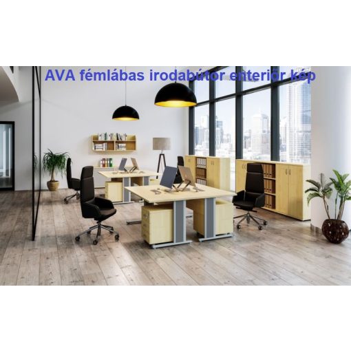 IS-140/80-AVA fémlábas íróasztal (140 x 80 cm-es íróasztal AVA)
