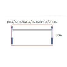 KK-180/80-AVA fémlábas íróasztal 