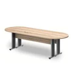   TA-260/100-O-AVA fémlábas, ovális tárgyalóasztal 260 x 100 cm-es méretben