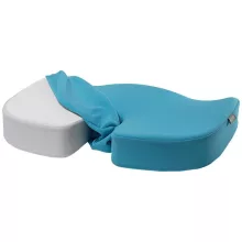 Ergonómikus ülőpárna forgószékre és irodaszékre - kék színben