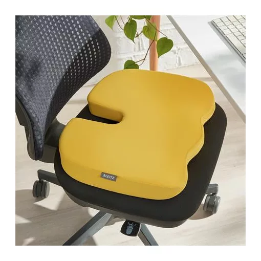 Ergonómikus ülőpárna forgószékre és irodaszékre - melegsárga színben