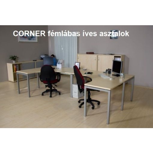 GB-160/140-B-HL-COR operatív íróasztal homloklappal