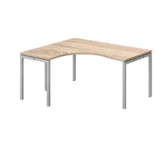 GB-160/140-B-COR  Nagyméretú számítógépes munkaasztal 160 x 140 cm-es méretben CORNER fémlábbal