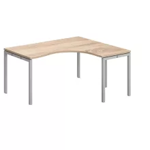 GB-160/140-J-COR  Nagyméretú számítógépes munkaasztal 160 x 140 cm-es méretben,jobbos kivitelben, CORNER fémlábbal