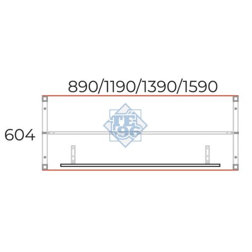 IS-139/60-HL-COR fémlábas íróasztal homloklappal