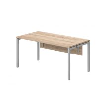 IS-89/80-HL-COR    Kisméretű íróasztal homloklappal, 89 x 80 cm-es méretben, homloklappal ,CORENER fémlábbal