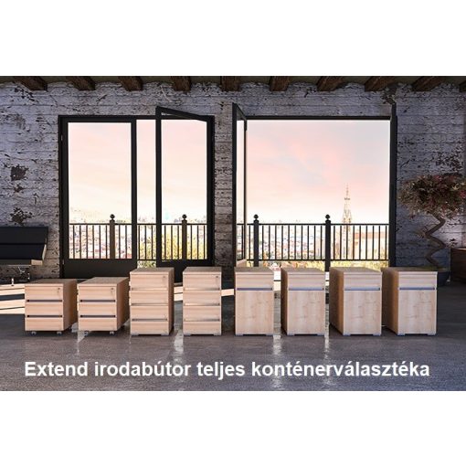 EX-1FA-AM-B   Asztalmagas konténer 1 fiókkal és balra nyíló ajtóval, standard mélységgel 