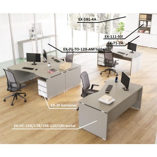 EX-71-2A ajtós-polcos szekrény