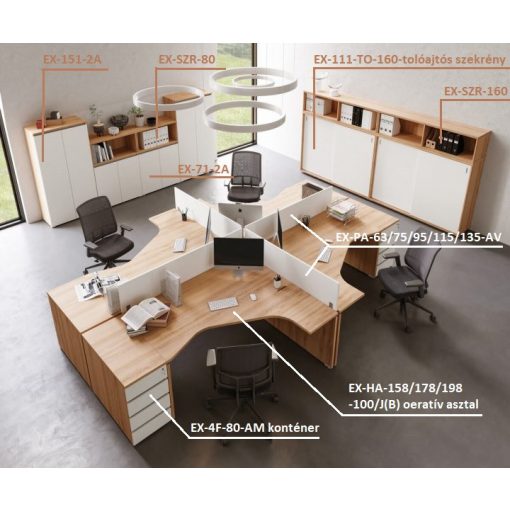 EX-71-2A ajtós-polcos szekrény