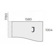 EX-GN-178/100-J-FL7 sarkos operatív asztal