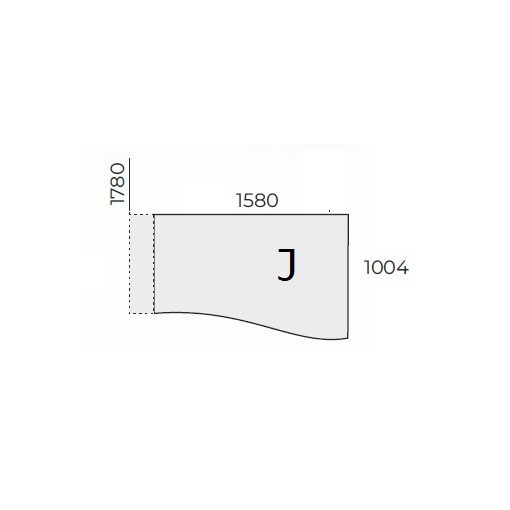 EX-GN-178/100-J-FL7 sarkos operatív asztal
