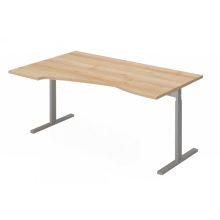 EX-HA-158/100-B-FL6   "L" alakú munkaasztal balos, állítható magasságú FL6 fémlábbal