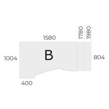 EX-HA-158/100-B sarkos operatív asztal