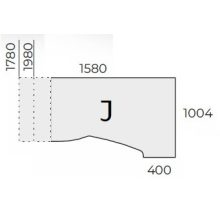 EX-HA-198/100-J-FL7 sarkos operatív asztal