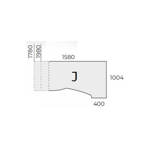 EX-HA-198/100-J-FL7 sarkos operatív asztal