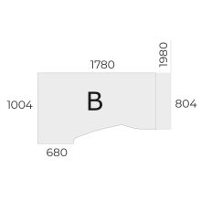 EX-HB-178/100-B-FL1 sarkos operatív asztal