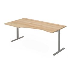 EX-HB-198/100-B-FL6   "L" alakú munkaasztal balos, állítható magasságú FL6 fémlábbal