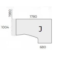 EX-HB-198/100-J-FL7 sarkos operatív asztal