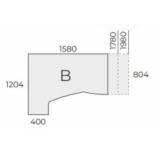 EX-HC-198/120-B-FL7 sarkos operatív asztal