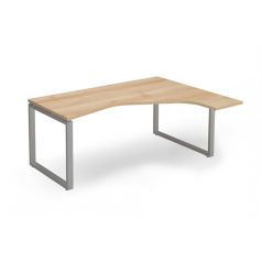 EX-HE-158/140-J-FL2   "L" alakú operatív asztal FL2 fémlábbal, jobbos kivitelben