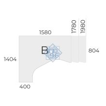 EX-HE-198/140-B-FL1 sarkos operatív asztal